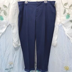 STYLE LIST: MICAELA NAVY CUFFED PANTS SZ 20